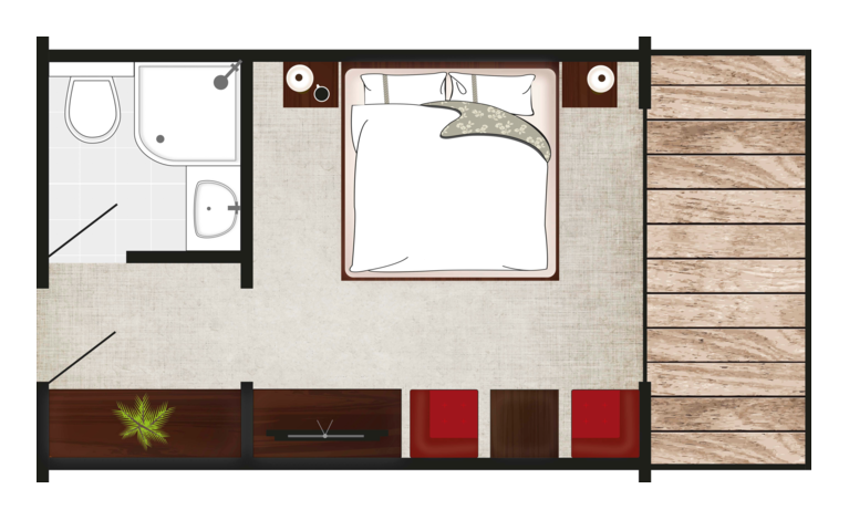 double room serlesblick layout